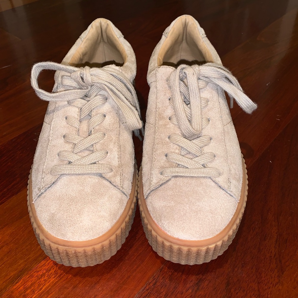 Suede platform sneakers